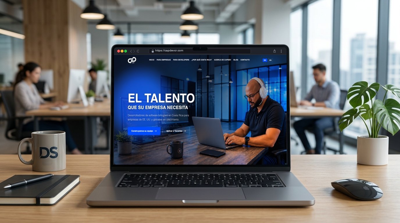 Mockup Interfaz Sitio Web CapDev